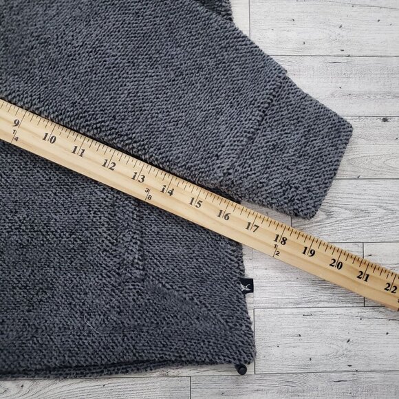 Eddie Bauer Quarter Zip Fleece Pockets Outdoor Cozy Gray Black Womens S NWT - Picture 13 of 13